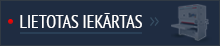 Lietotas iekārtas